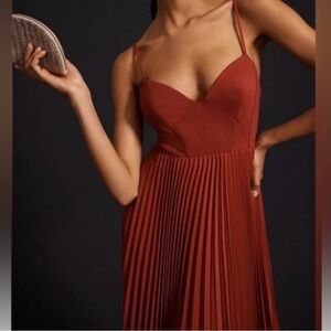 Anthropologie Sweetheart Bodice Midi Dress | 78% Off & Discounted Shipping